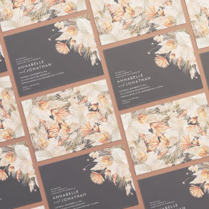 Boda de hierba de terracota bohemia moderna pampas