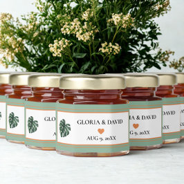 Boda de hoja de palma tropical