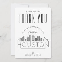 Boda de Houston | Gracias + Tarjeta fotográfica
