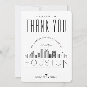 Boda de Houston   Gracias + Tarjeta fotográfica