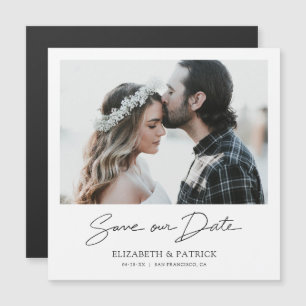Boda de imanes Guardar la invitación de fecha