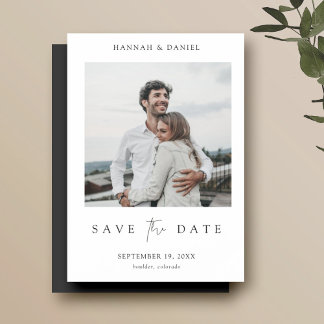 Boda de imanes Guardar la invitación de fecha con 