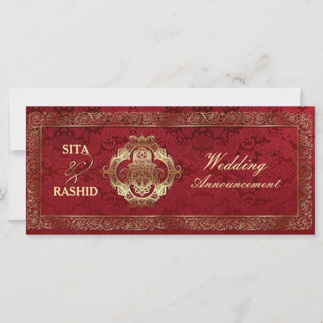 Boda de Indio Rojo - Anuncio / Rackcard (Anverso)