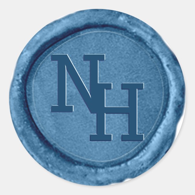 Boda de Iniciales del Monograma de Sello de Cera A (Anverso)