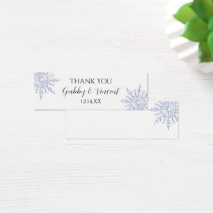Boda de invierno con copo de nieve azul gracias a 