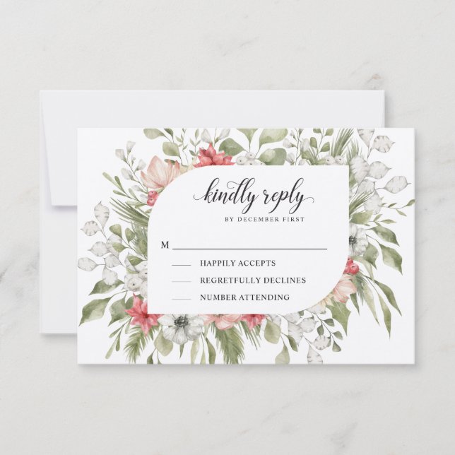 Boda de Invierno de Foliage Forestal | Respuesta a (Anverso)