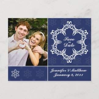 Boda de Invierno Salve la tarjeta postal de la fot