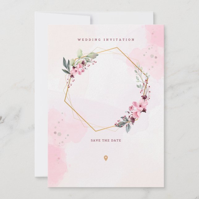 boda de invitación (Anverso)