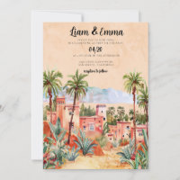 Boda de Invitación a la Boda de Marrakech