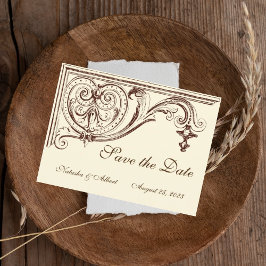 Boda de invitación de la época victoriana