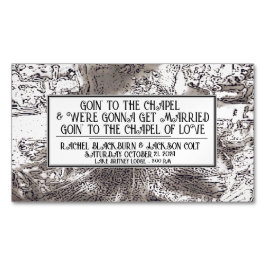 "Boda de Invitación favorece" imán de tarjetas de 