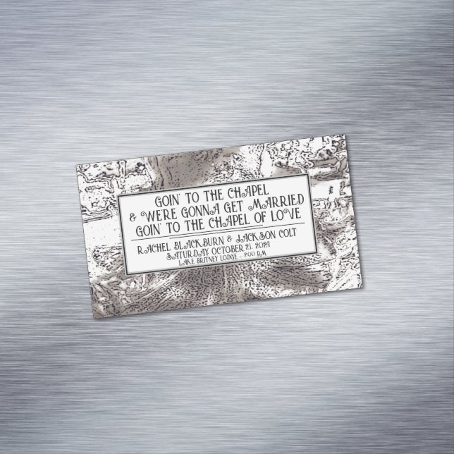 "Boda de Invitación favorece" imán de tarjetas de  (In Situ)