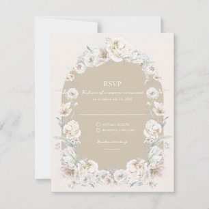 Boda de jardín floral de oro RSVP