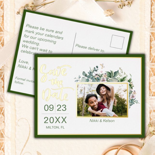 Boda de jardín Guardar la tarjeta postal de Reliev (Subido por el creador)