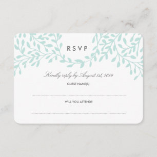 Boda de jardín secreta RSVP - Mint