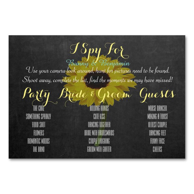 Boda de juegos de fotos Configuración de tarjetas  (Anverso)