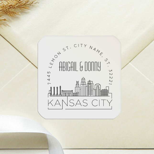 Boda de Kansas City | Sello para sobres predirigid (Subido por el creador)