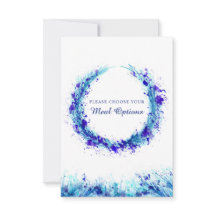 Boda de la comida elección de las tarjetas de pres