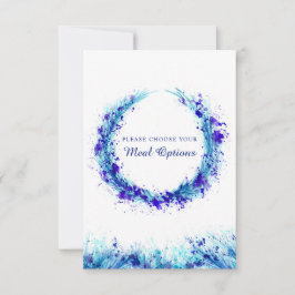 Boda de la comida elección de las tarjetas de pres