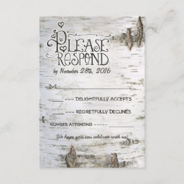 boda de la corteza de abedul RSVP