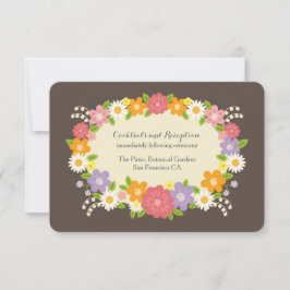 Boda de la guirnalda floral de Boho