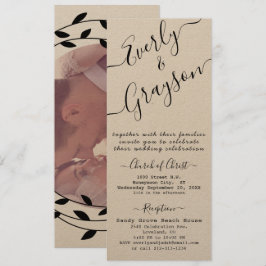 Boda de la guirnalda simple y moderna de Boho negr