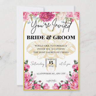 Boda de la mariposa de la muerte - Invitación