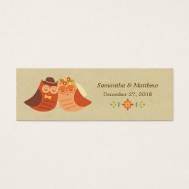 Boda de la pareja de búhos de Boho Lovebird