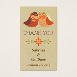 Boda de la pareja de búhos de Boho Lovebird