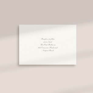 Boda de la recepción de Pearl Classic de caligrafí