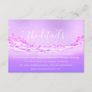 Boda de la tarjeta de gabinete de información Deta