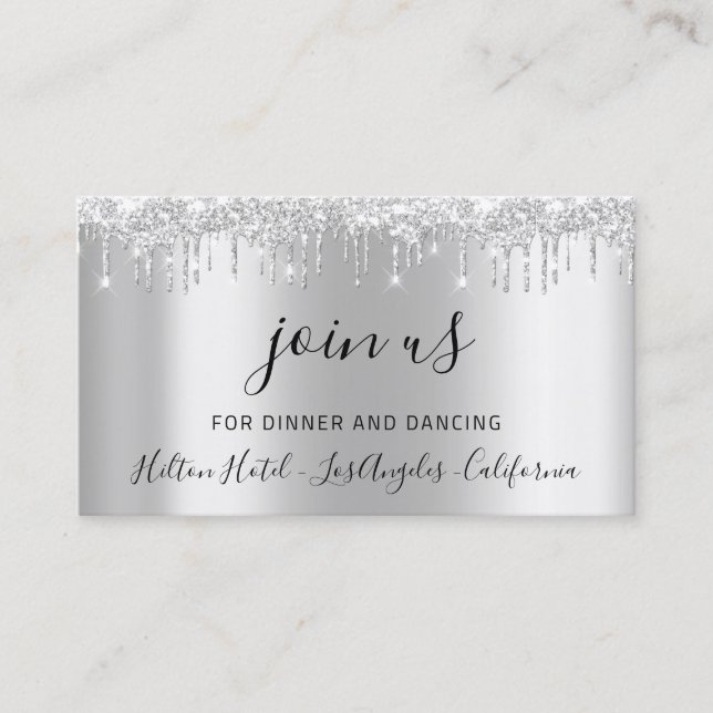 Boda de la tarjeta de recepción Ducha de novia (Anverso)