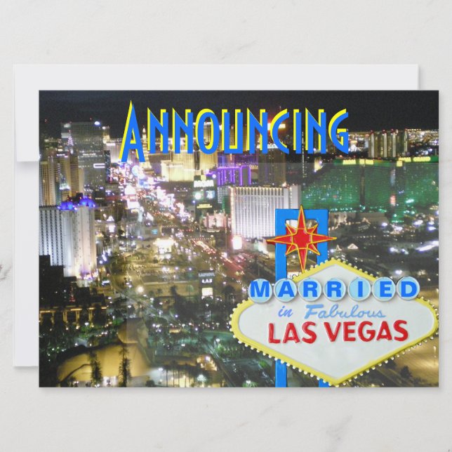 Boda de Las Vegas: Anuncio y recepción invitada (Anverso)