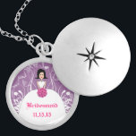 Boda de lavadora de pelo negro collar de dama de h<br><div class="desc">Regalos únicos para las damas de novia, Collares de Keepsake Elija ya sea un acabado dorado plateado o un Personalizado único personalizado de plata estéril !st Navidades Boda de regalo Keepsake Wedding Party Necklaces - para cambiar el color de fondo - haga clic en personalizar - haga clic en editar...</div>