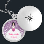 Boda de lavadora de pelo negro collar de dama de h<br><div class="desc">Regalos únicos para las damas de novia, Collares de Keepsake Elija ya sea un acabado dorado plateado o un Personalizado único personalizado de plata estéril !st Navidades Boda de regalo Keepsake Wedding Party Necklaces - para cambiar el color de fondo - haga clic en personalizar - haga clic en editar...</div>