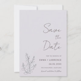 Boda de Lavanda Guardar las tarjetas de fecha