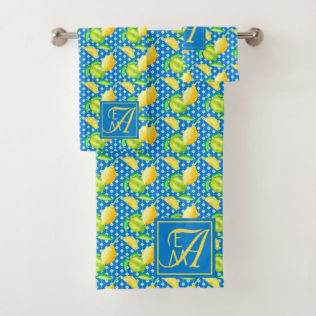 Boda de Lemon Tree Ocean Blue MONOGRAM (In situ)