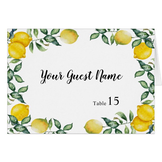 Boda de Lemons que escribe personalizado (Anverso (Horizontal))