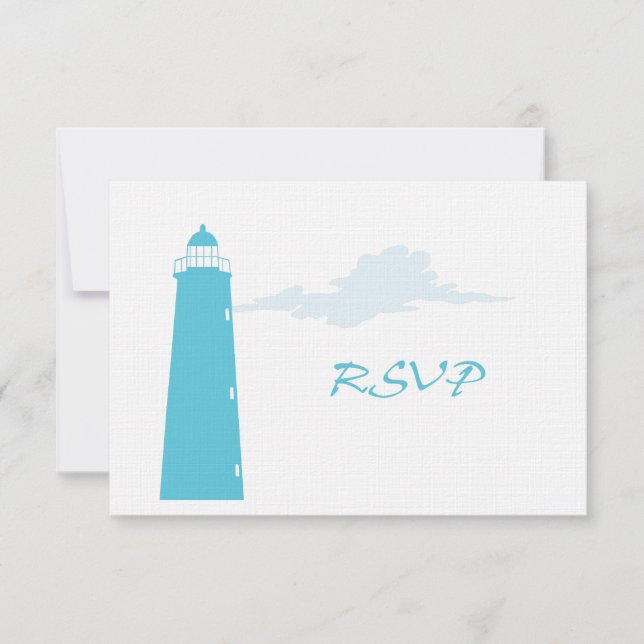 Boda de Lighthouse RSVP (Anverso)
