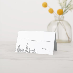 Boda de Londres Colocar tarjetas de nombre de ta