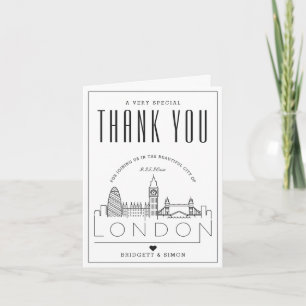 Boda de Londres   Gracias + Tarjeta fotográfica