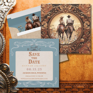 Boda de los amantes del caballo occidental salva l