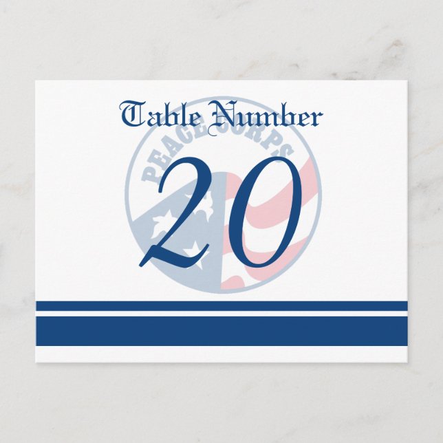 Boda de los Cuerpos de Paz, tarjeta postal Nimber (Anverso)