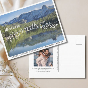 Boda de los Mammoth Lakes Salva la tarjeta postal