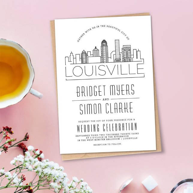 Boda de Louisville | Invitación estilizada en líne (Subido por el creador)