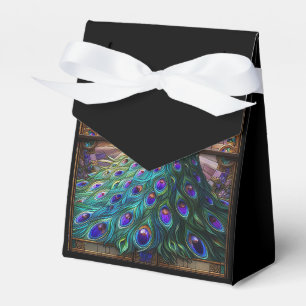Boda de Lujo: Cajas de Favor de Vidrio Emplomado d