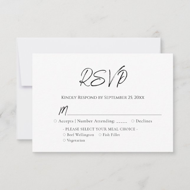 Boda de Madera Azul RSVP (Anverso)
