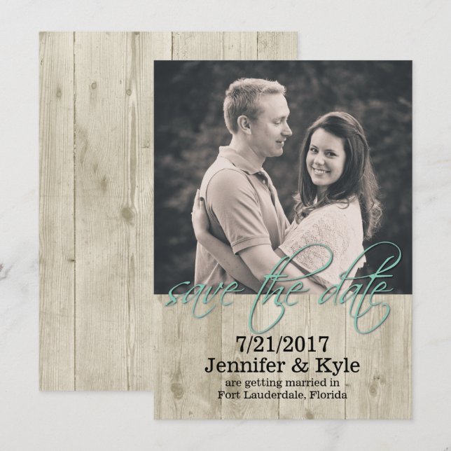 Boda de Madera Rusa Salven la Invitación de la Fec (Anverso / Reverso)