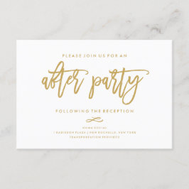 Boda de mano de moda tras invitación de fiesta