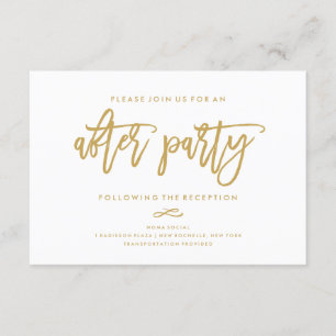 Boda de mano de moda tras invitación de fiesta